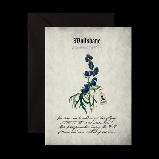 Wolfsbane | Poisonous Flowers Notecard